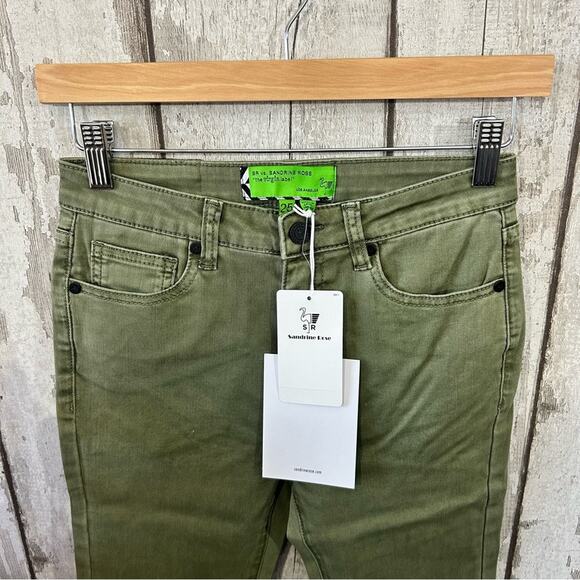 Free People x Sandrine Rose - NWT Army Skinny Jeans - Picture 4 of 12